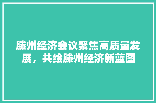 滕州经济会议聚焦高质量发展,共绘滕州经济新蓝图 滕州经济会议聚焦高质量发展,共绘滕州经济新蓝图