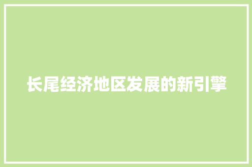 长尾经济地区发展的新引擎 长尾经济地区发展的新引擎