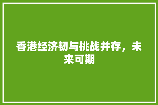 香港经济韧与挑战并存,未来可期 香港经济韧与挑战并存,未来可期