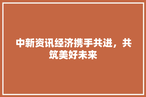中新资讯经济携手共进，共筑美好未来