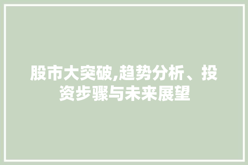 股市大突破,趋势分析、投资步骤与未来展望 股市大突破,趋势分析、投资步骤与未来展望