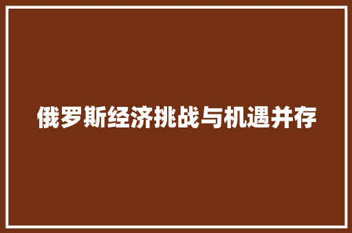 俄罗斯经济挑战与机遇并存 俄罗斯经济挑战与机遇并存