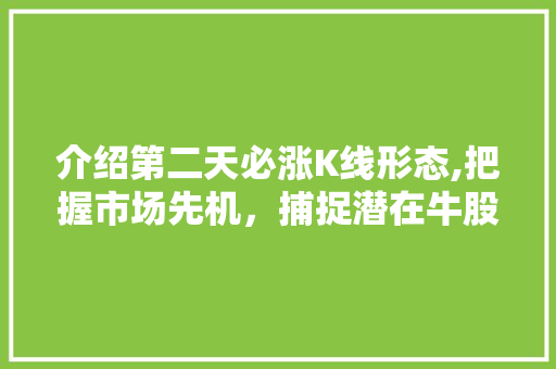 介绍第二天必涨K线形态,把握市场先机,捕捉潜在牛股 介绍第二天必涨K线形态,把握市场先机,捕捉潜在牛股