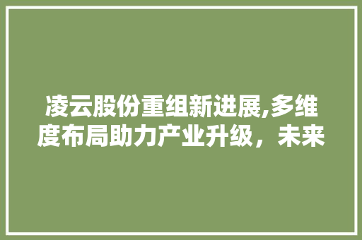 凌云股份重组新进展,多维度布局助力产业升级,未来发展前景可期 凌云股份重组新进展,多维度布局助力产业升级,未来发展前景可期