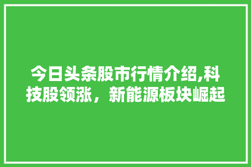 今日头条股市行情介绍,科技股领涨,新能源板块崛起 今日头条股市行情介绍,科技股领涨,新能源板块崛起
